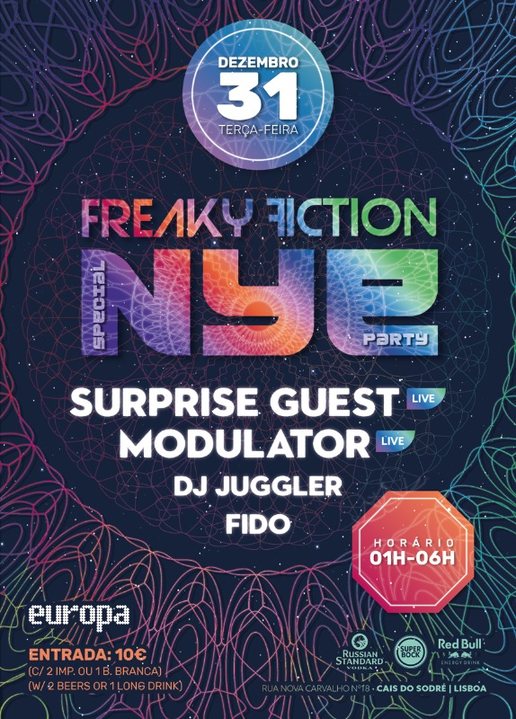 FREAKY FICTION "SPECIAL NYE PARTY" · 31 Dec 19, 23:00