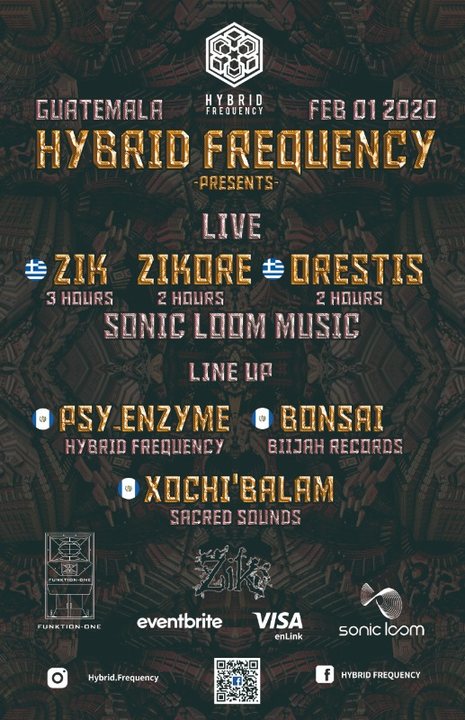 Party Flyer Hybrid Frequency Presents: Zik, ZikOre, Orestis Live! 1 Feb '20, 21:00