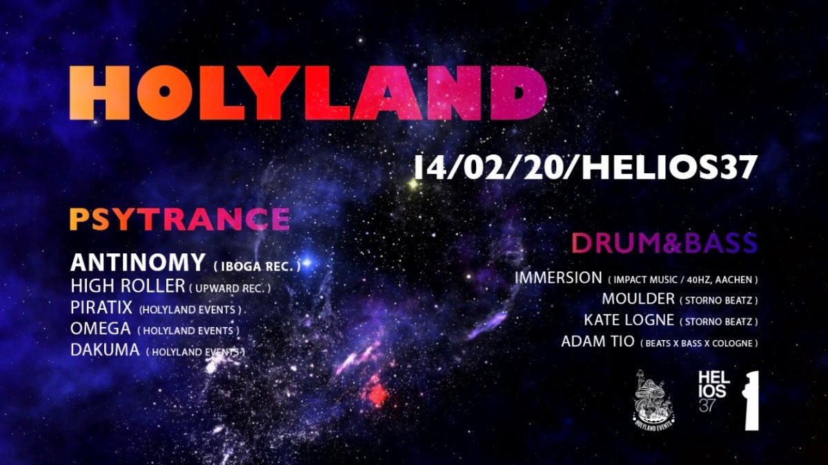 1 Year Holyland w/ Antinomy (IBOGA Records) + Drum&Bass Floor · 14 Feb '20, 23:00