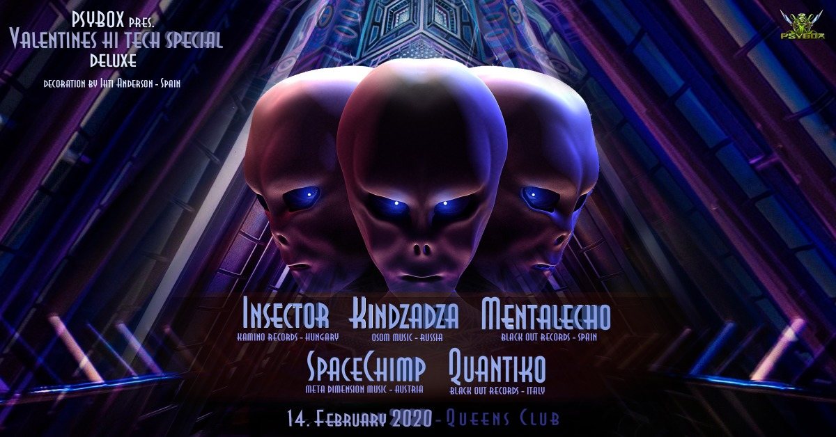 Party Flyer Psybox - Valentines Hi Tech Special Deluxe 14 Feb '20, 22:00