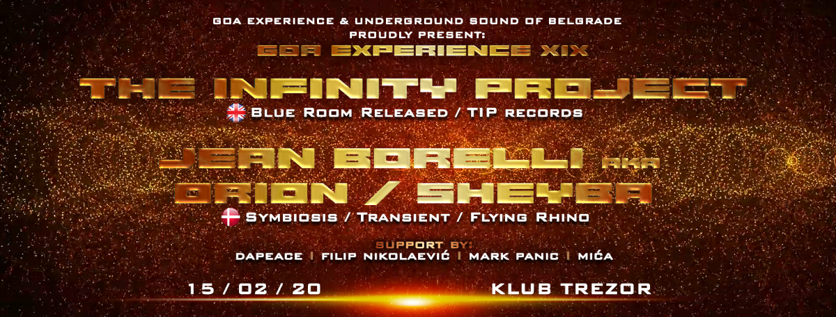 Party Flyer GOA EXPERIENCE XIX 15 Feb '20, 23:00