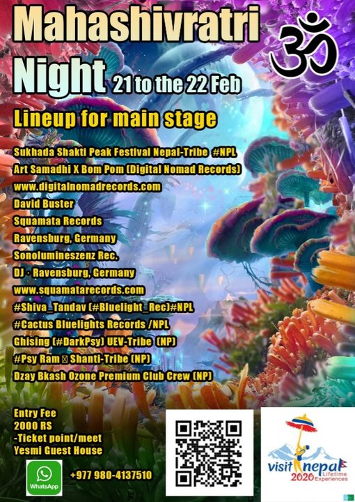 Party Flyer Maha Shivratri Night 21 Feb '20, 13:30