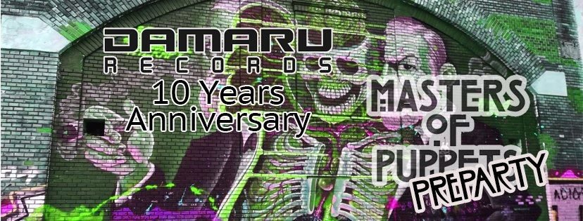 Party Flyer ►Masters of Puppets PreParty meets Damaru 10 Years Anniversary◄ 22 Feb '20, 23:00