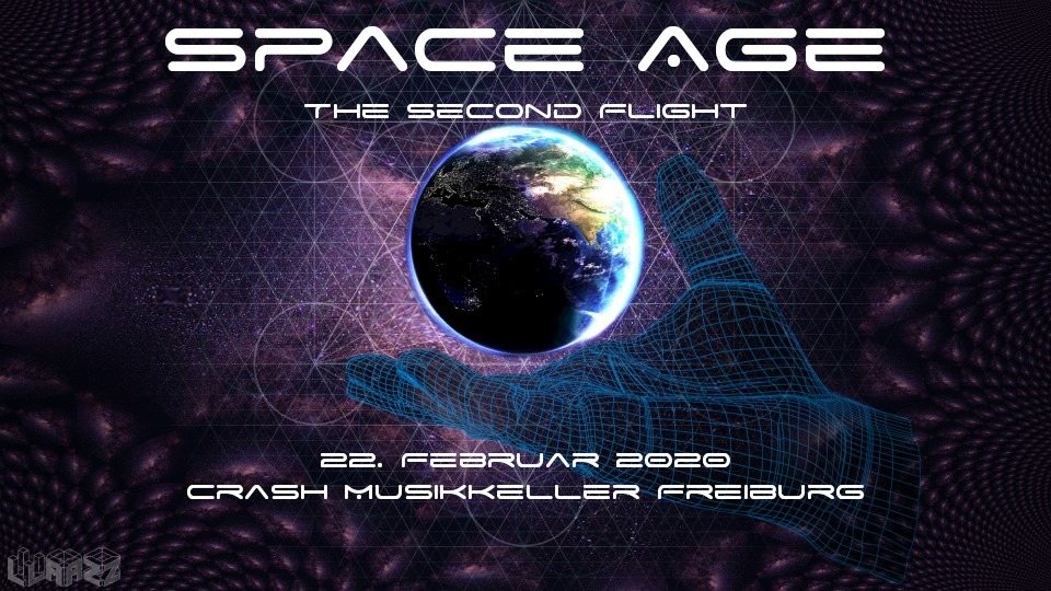 Party Flyer Space Age - the 2nd flight 22 Feb '20, 22:00