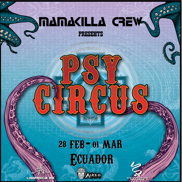 Party Flyer Psy Circus Dark Whisper Ecuador 28 Feb '20, 19:00