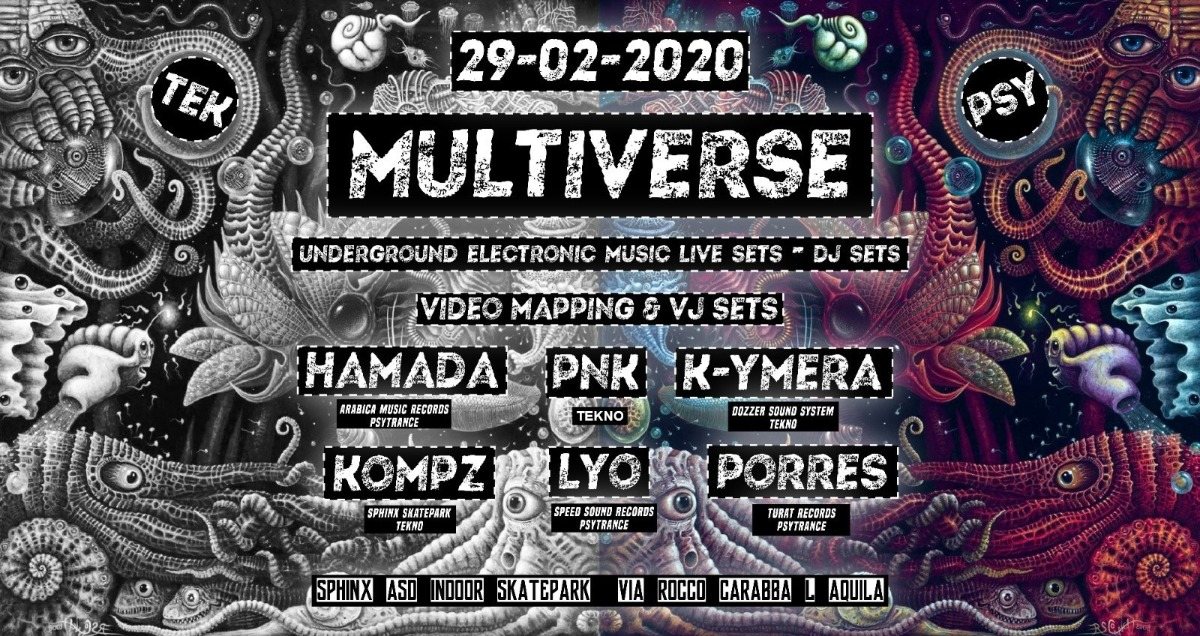 Party Flyer Multiverse 29 Feb '20, 23:00