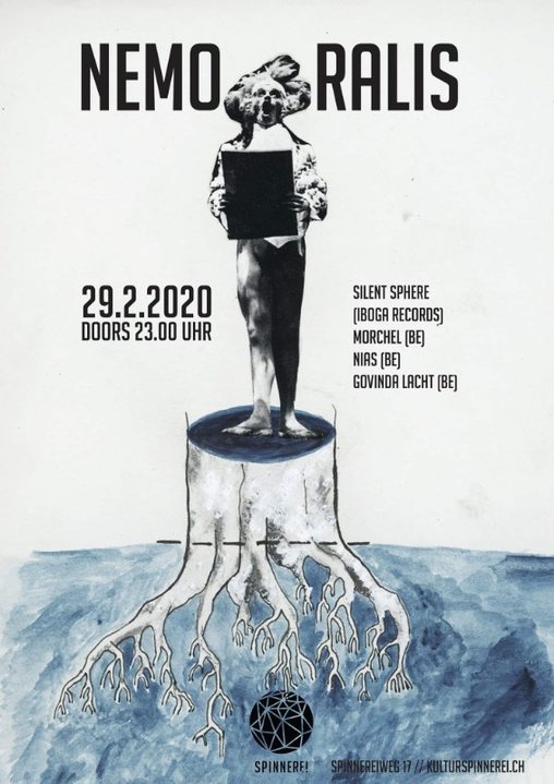 Party Flyer Nemoralis w/ Silent Sphere (Iboga Records) 29 Feb '20, 23:00