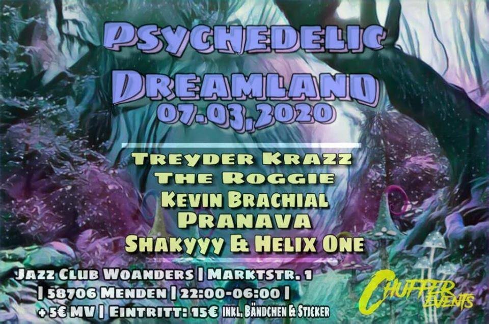 Party Flyer Psychedelic Dreamland 7 Mar '20, 22:00
