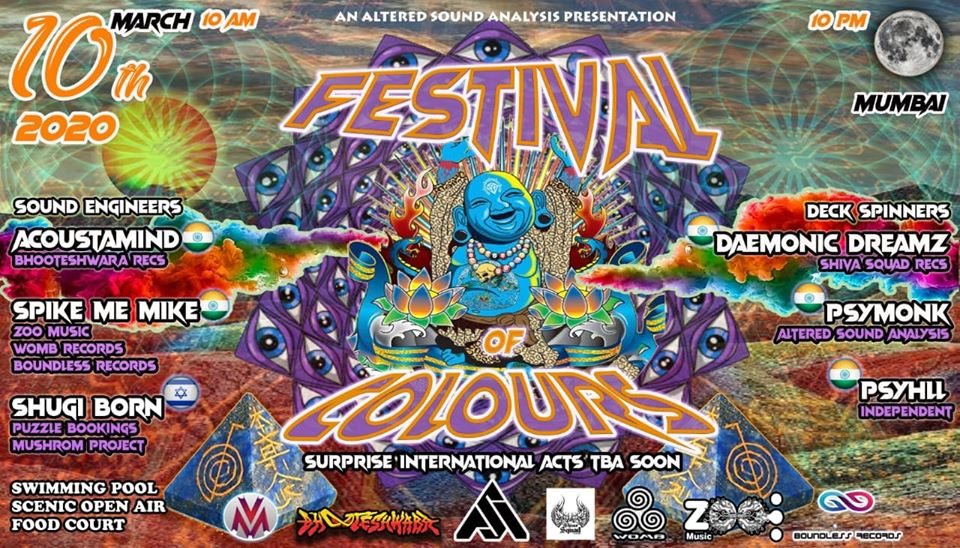 Festival Of Colour Psytrance 10th March 2020 Open air · 10 Mar '20, 10:00