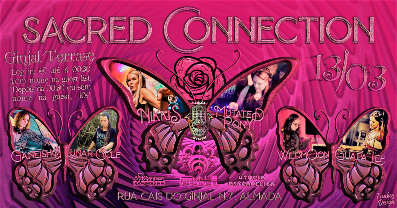 Party Flyer Hamsá PsyTrybo & Female Intuiton // Sacred Connection 13 Mar '20, 23:00