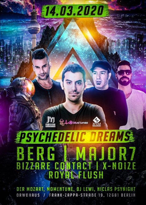 Party Flyer Psychedelic Dreams 14 Mar '20, 23:00