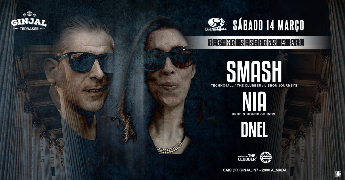 Party Flyer Techno4All - SMASH NIA DNEL - Ginjal Terrasse / Free Party 14 Mar '20, 23:00
