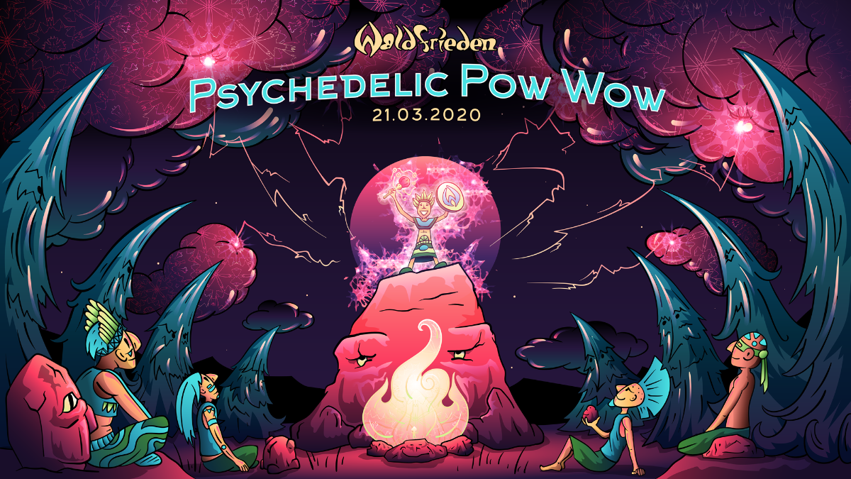 Party Flyer Psychedelic Pow Wow 21 Mar '20, 22:00