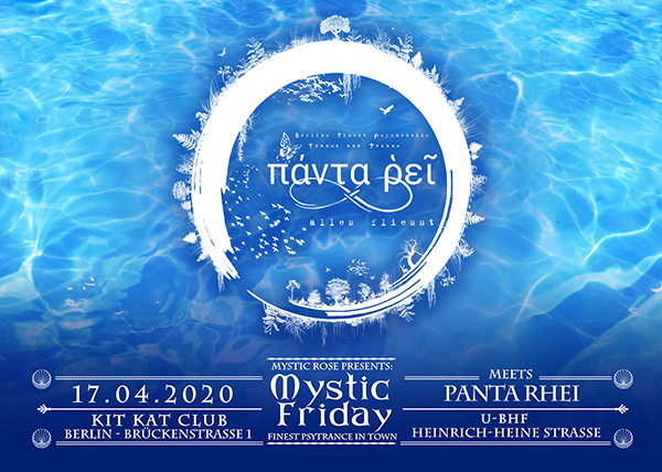 Party Flyer The Mystic Rose meets Panta Rhei 17 Apr '20, 23:00