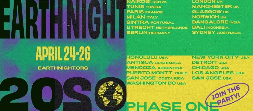 Party Flyer Earth Night - Puerto Montt - Chile 24 Apr '20, 18:00