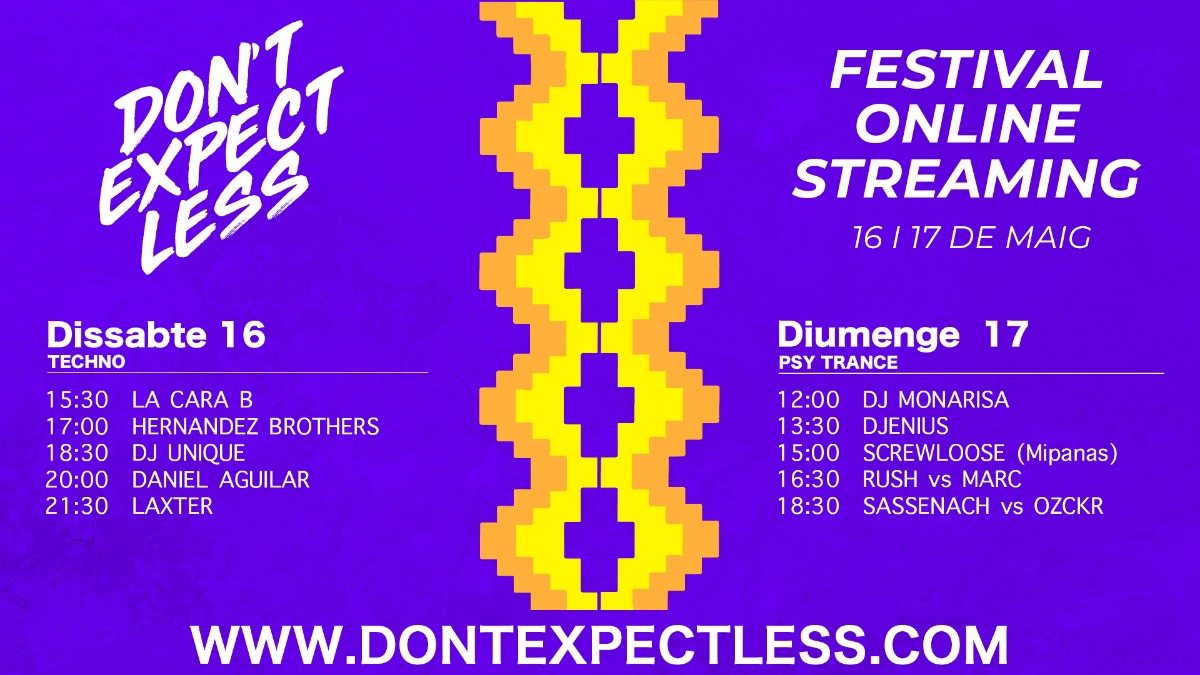 Party Flyer Don't Expect Less 16 May '20, 15:30