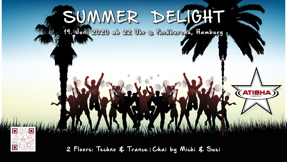 Party Flyer Atisha: Summer Delight (TranceDance) 19 Jun '20, 22:00