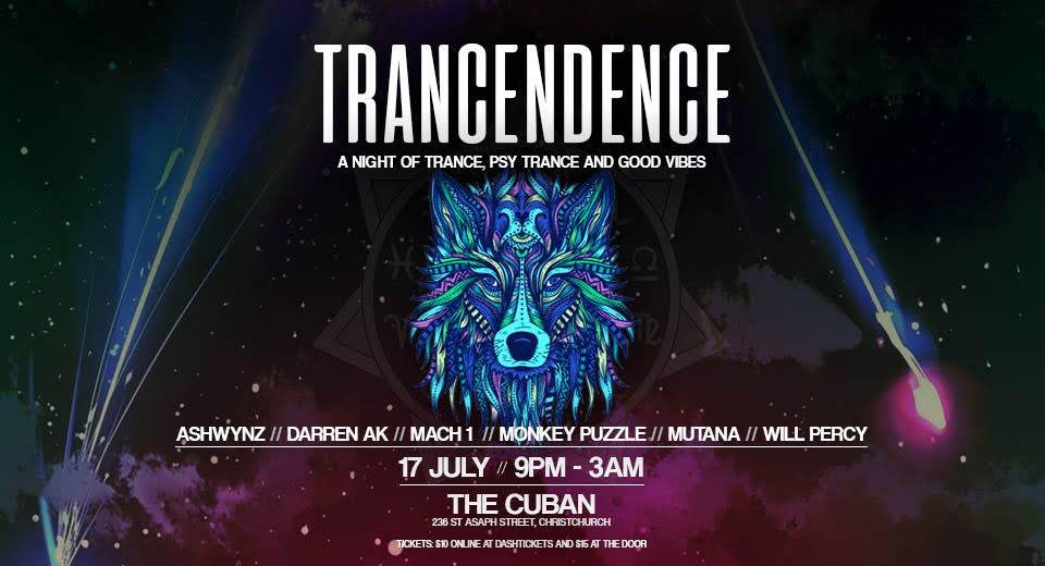 Party Flyer TRANCENDENCE (CH) 17 Jul '20, 21:00