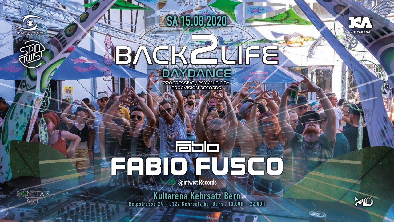 Back 2 Life Daydance Round 4 W Fabio Fusco 15 Aug Kehrsatz Switzerland Goabase ॐ Parties And People