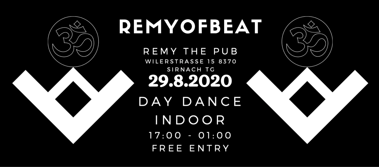Party Flyer Remyofbeat Day Dance (INDOOR) 29 Aug '20, 17:00