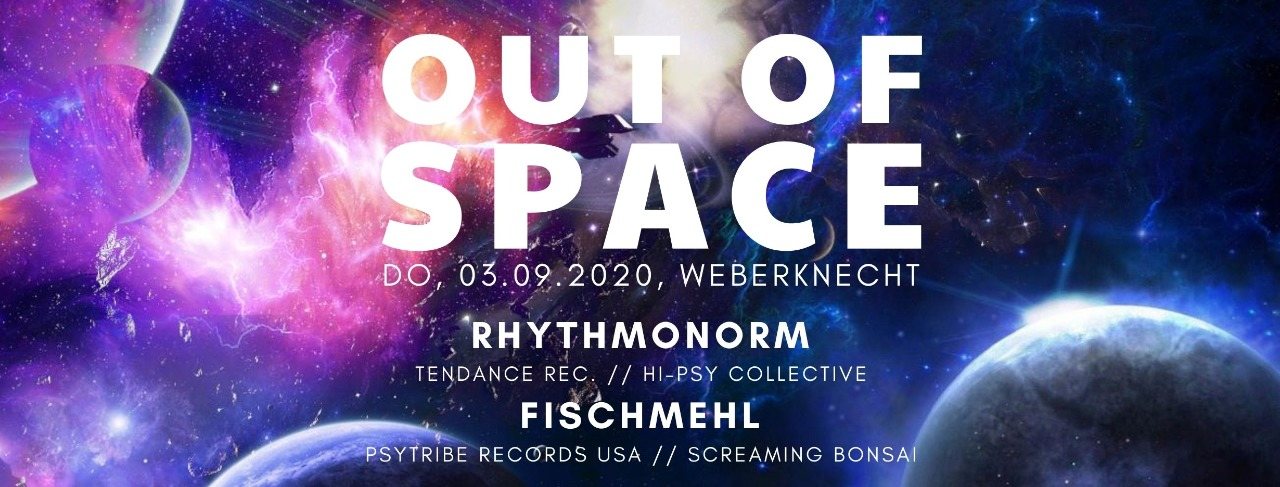 Party Flyer Out of Space 3 Sep '20, 20:00