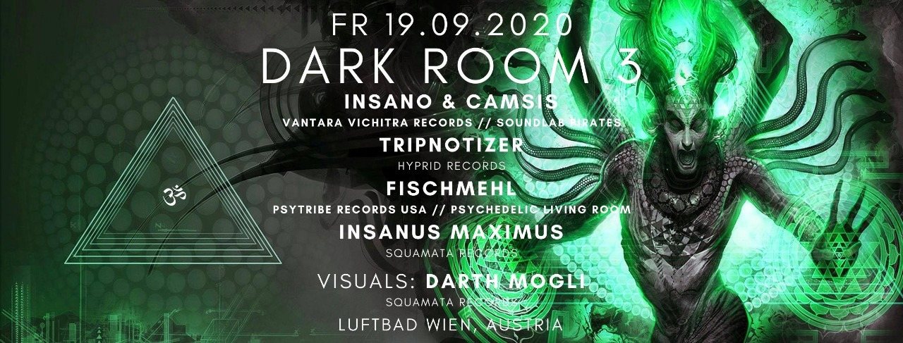 Party Flyer Dark Room #3 19 Sep '20, 19:00