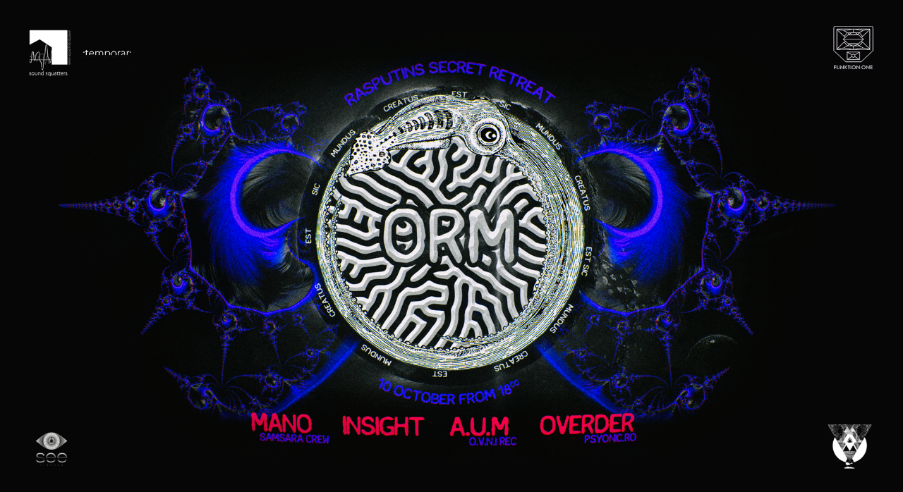 Party Flyer ORM: Overder/ Insight/ Mano/ A.U.M 10 Oct '20, 18:00