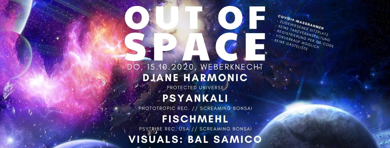 Party Flyer Out Of Space 15 Oct '20, 20:00