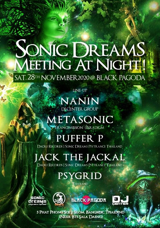 Party Flyer Sonic Dreams Meeting at Night ! 28 Nov '20, 20:00