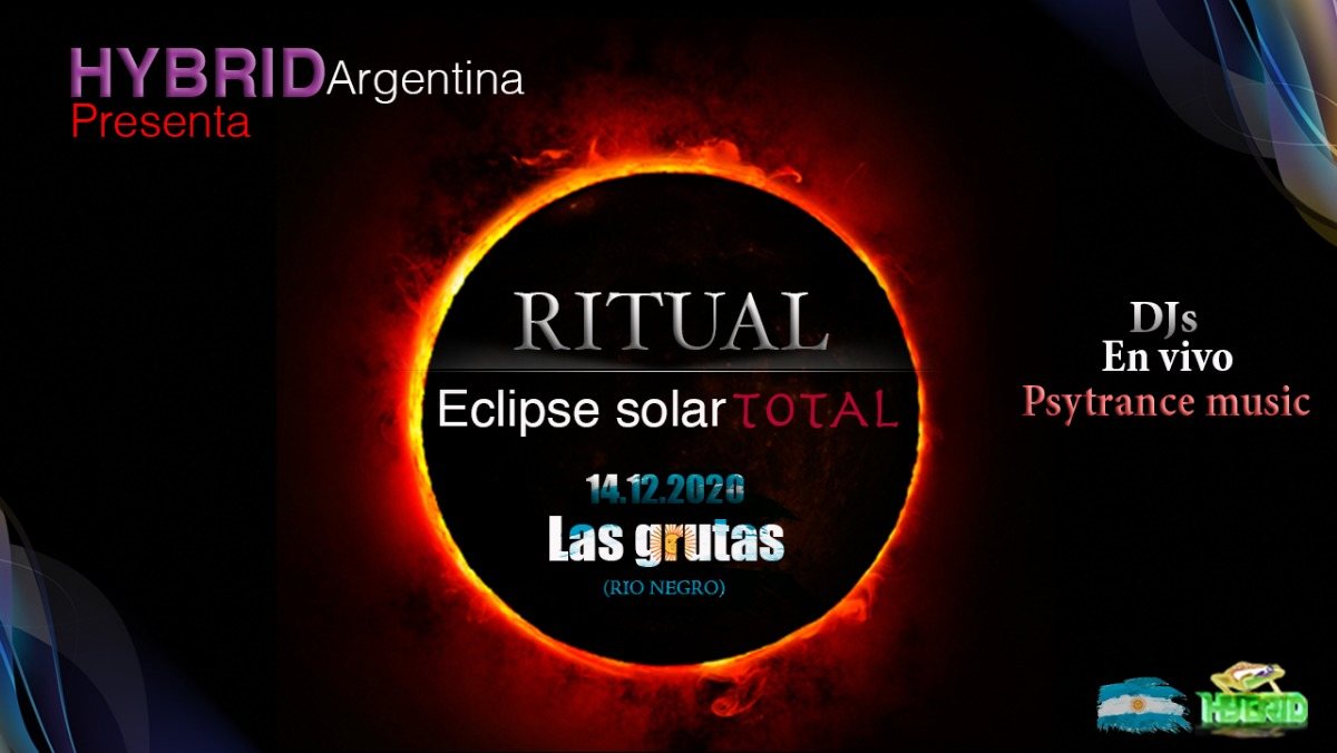 Ritual eclipse solar total / Las grutas (Argentina) / Hybrid sounds · 14 Dec 20, 12:00