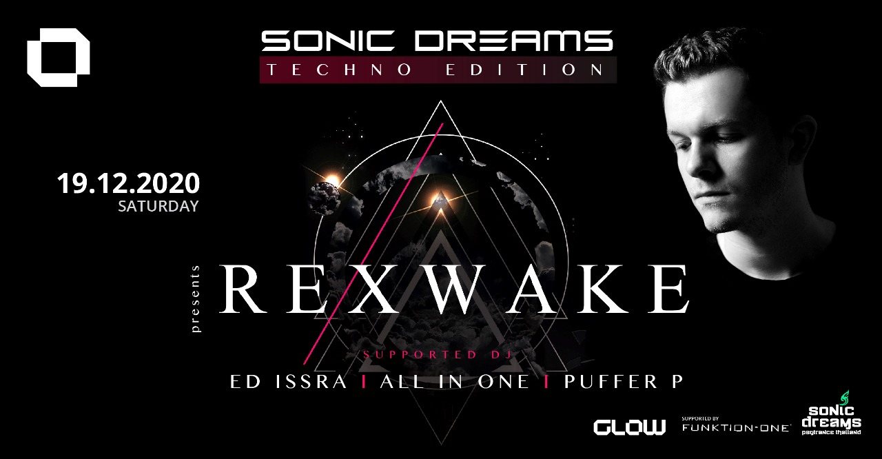 Party Flyer Sonic Dreams Techno Edition w/ REXWAKE 19 Dec '20, 21:00