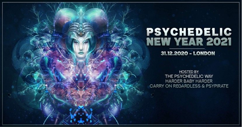Party Flyer Psychedelic New Year 2021 31 Dec '20, 22:00