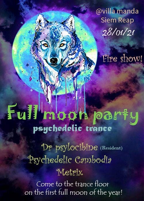 Party Flyer Full Moon Party 28 Jan '21, 16:00