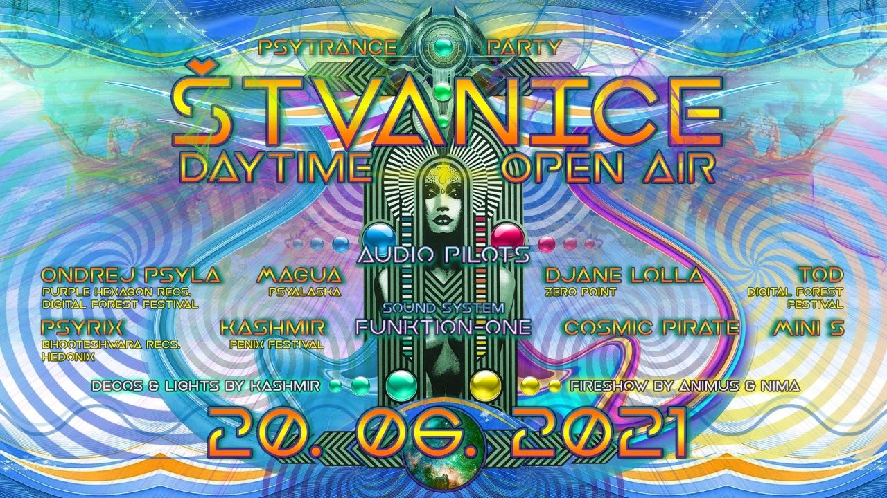 Štvanice IV. - Daytime psytrance open air · 20 Jun 21, 14:00