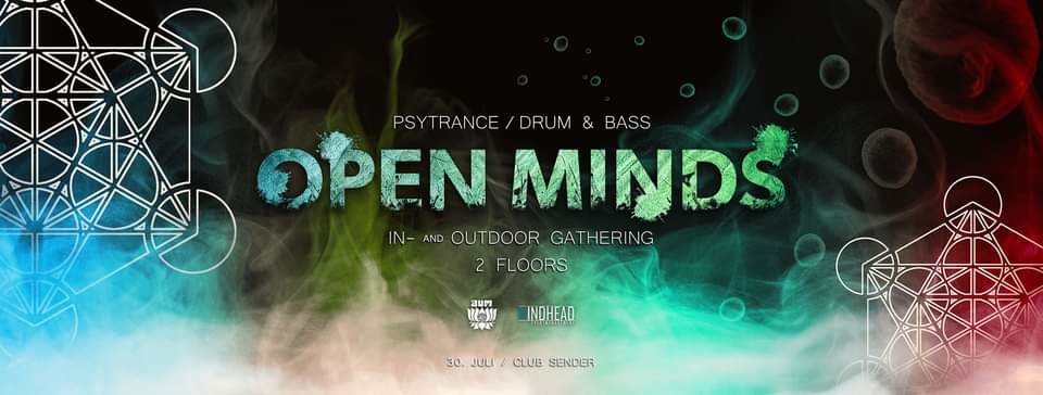 OPEN MINDS • In- and Outdoor Gathering @ Club SENDER · 30 Jul 21, 22:00