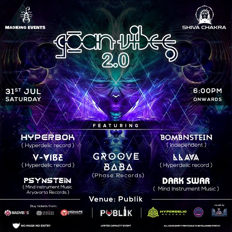 Party Flyer Goan vibes 31 Jul '21, 18:00