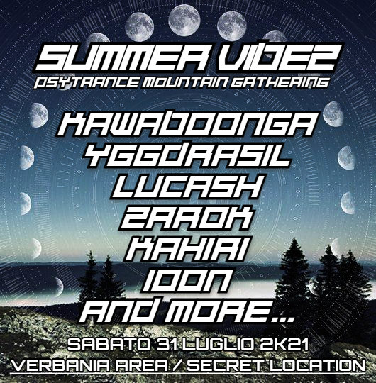 Party Flyer SUMMER VIBEZ // PSYTRANCE MOUNTAIN GATHERING 31 Jul '21, 12:00