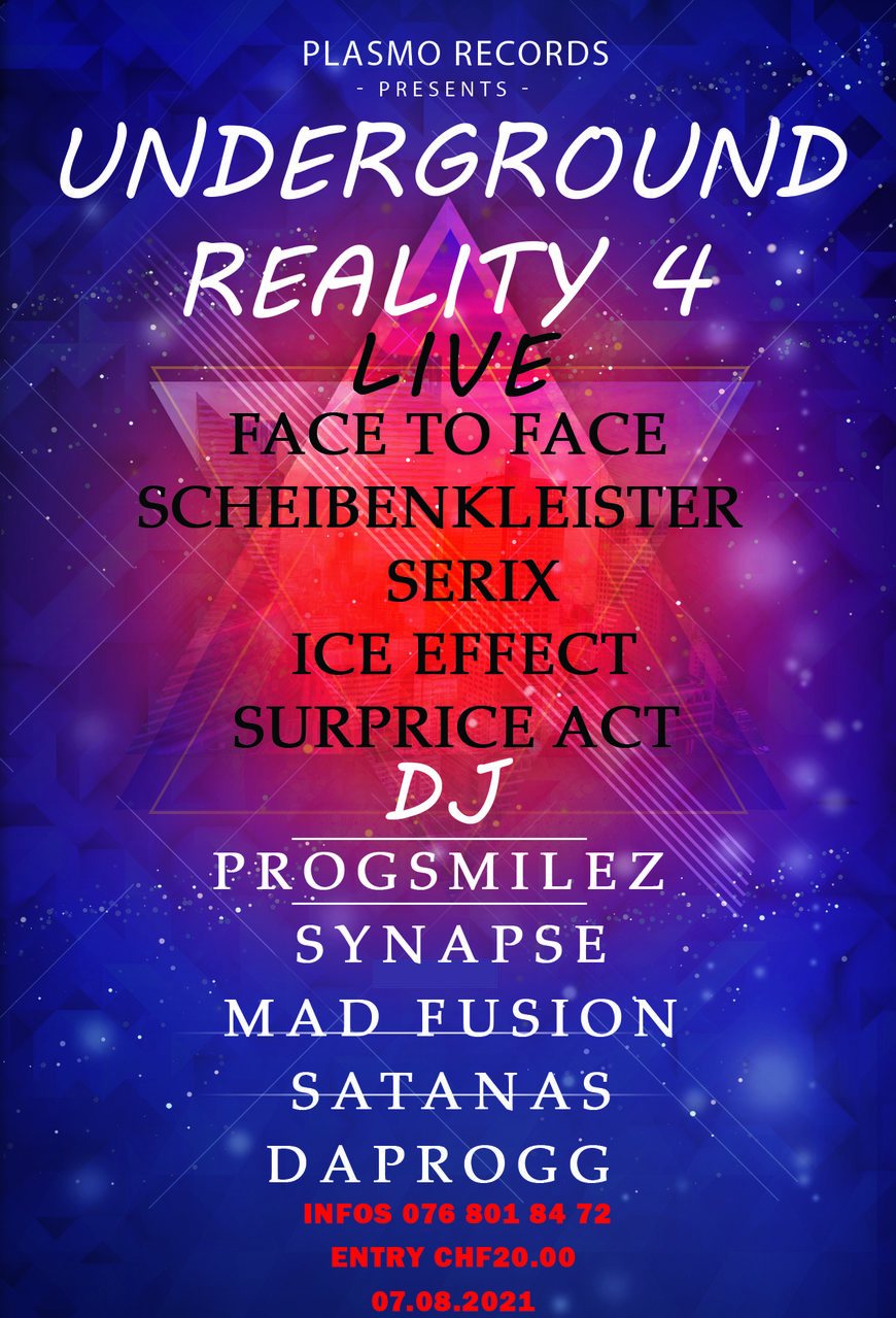 Underground Reality 4 · 7 Aug '21, 20:00