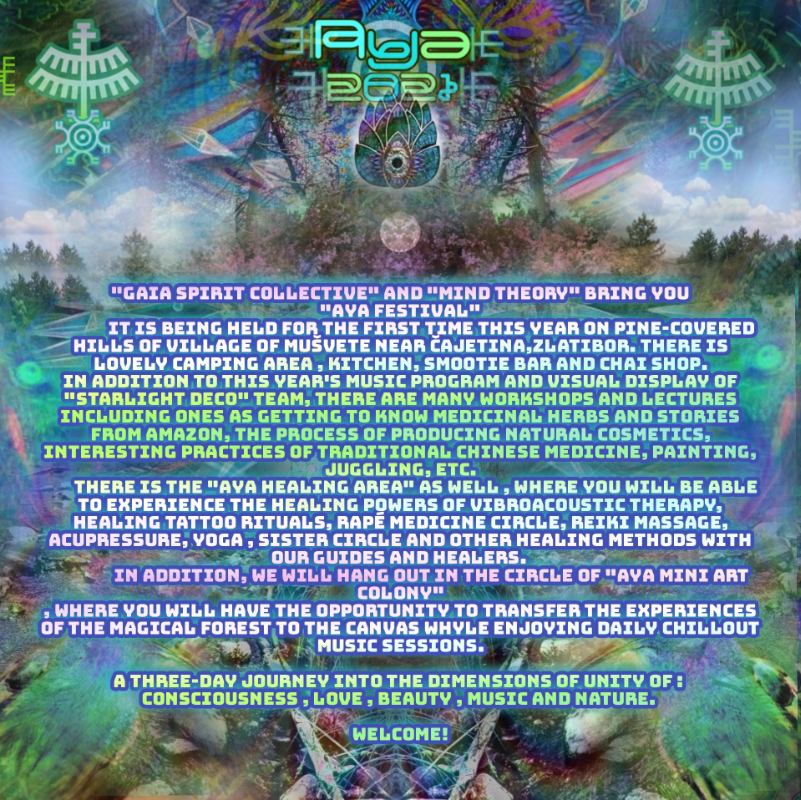 AYA psychedelic gathering 13 Aug '21, 19:00