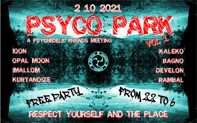 Party Flyer PSYCO PARK vol.1 2 Oct '21, 22:00