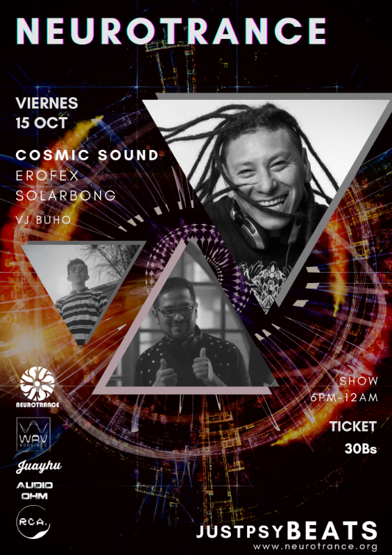 NEUROTRANCE with Cosmic Sound - Erofex - Solarbong · 15 Oct '21, 18:00