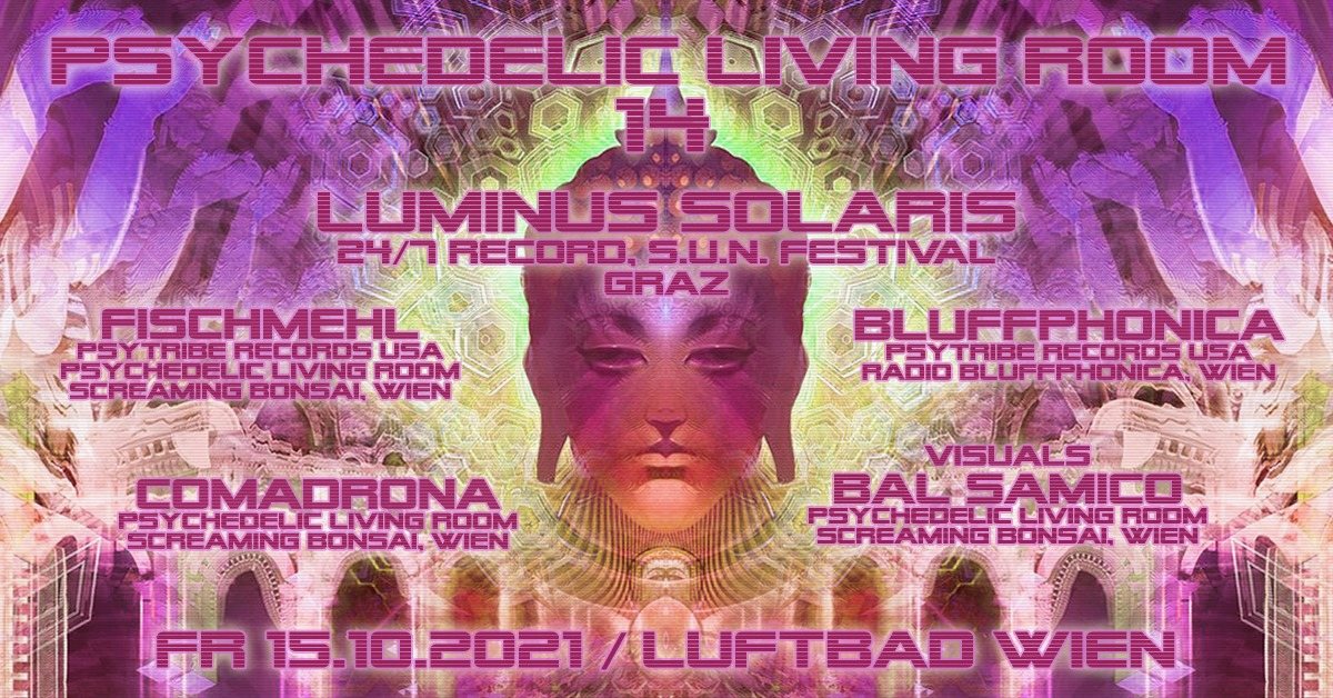 Party Flyer Psychedelic Living Room #14 15 Oct '21, 22:00
