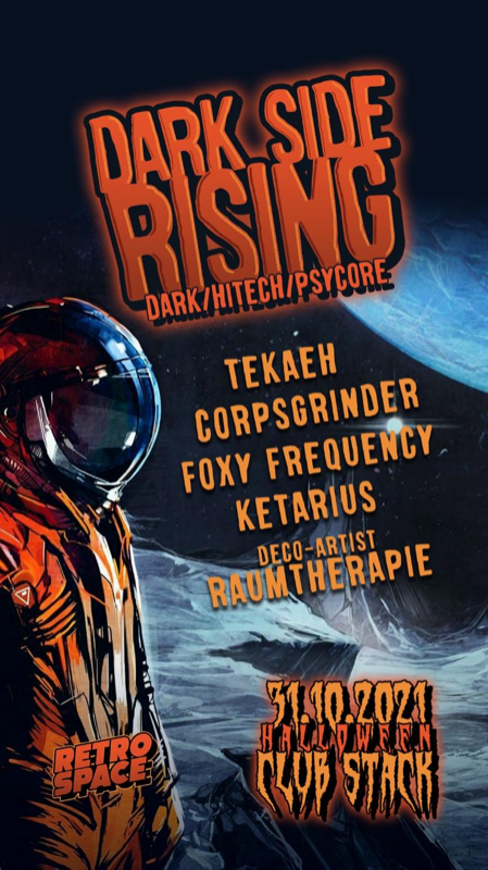 Party Flyer DaRkSiDeRisinG dark/hitech/psycore 31 Oct '21, 22:00