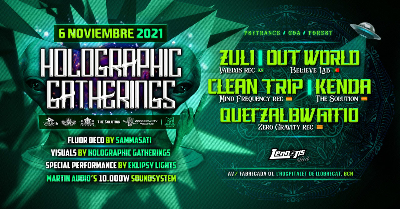 Holographic Gatherings @ " In Wonderland " · 6 Nov 21, 23:00