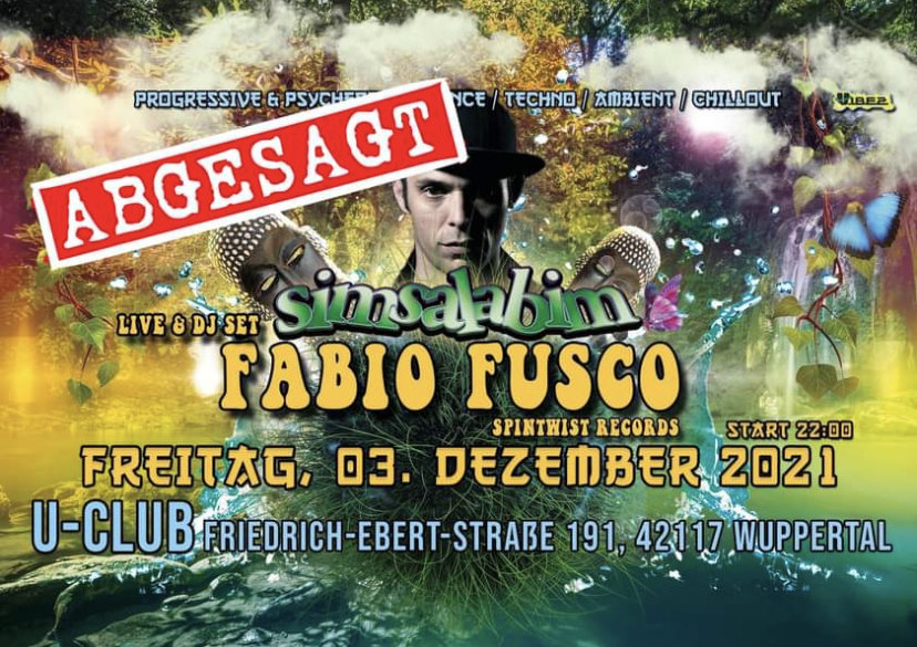 Abgesagt! Simsalabim Magic Trance Gathering / Fabio Fusco Live uvm. · 3 Dec '21, 22:00