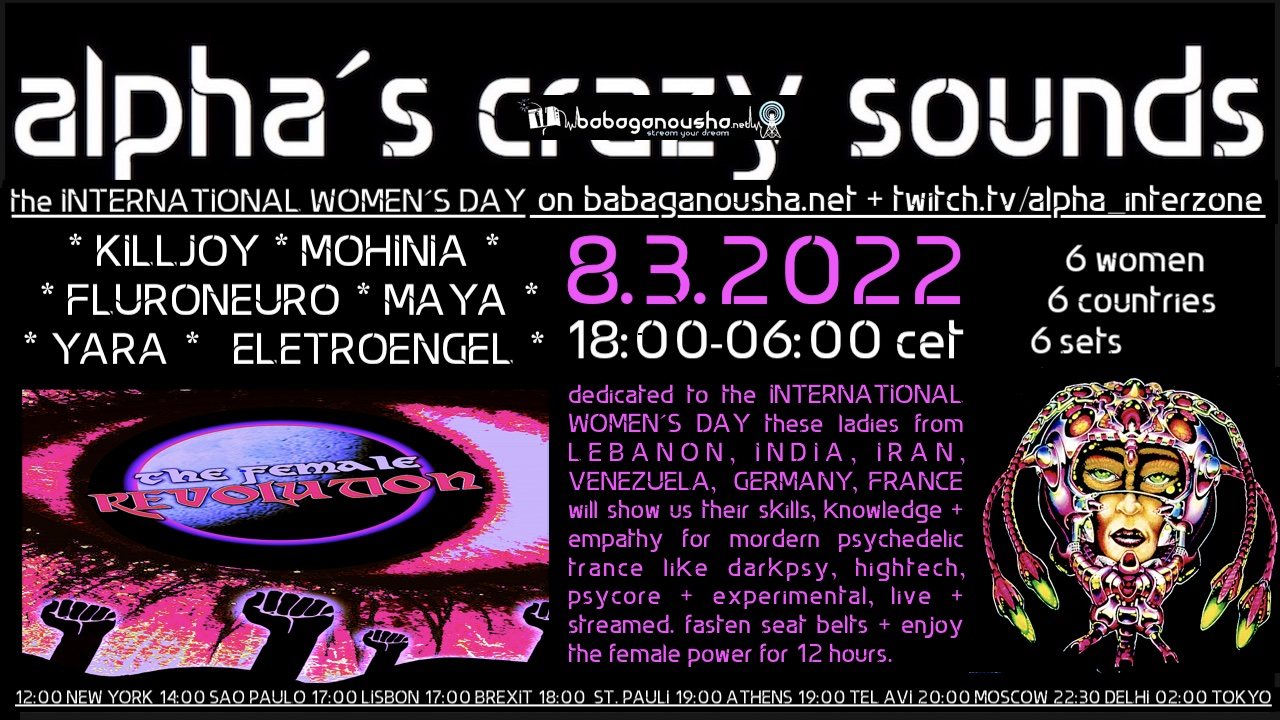 a.c.s. special: The Female Revolution - International Women´s Day · 8 Mar '22, 18:00