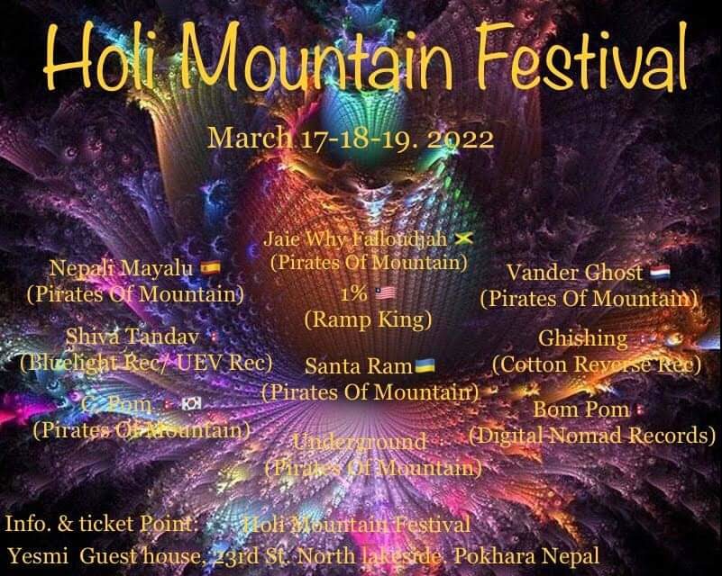 Holi Mountain Festival Nepal · 17 Mar '22, 02:00