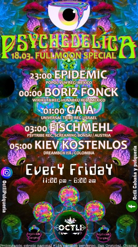Psychedelica Fulmoon Special · 18 Mar '22, 23:00