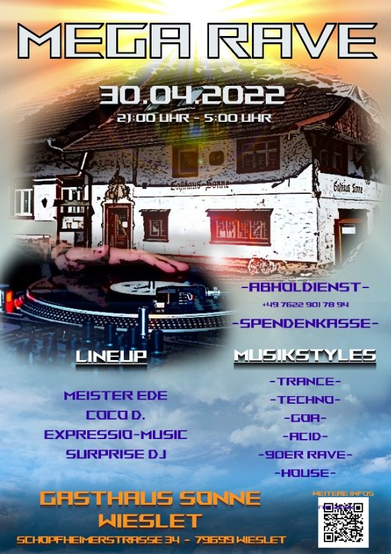Mega Rave · 30 Apr '22, 21:00