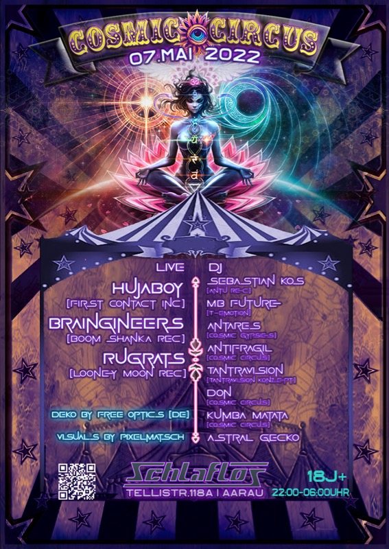 COSMIC CIRCUS · 7 May '22, 23:00